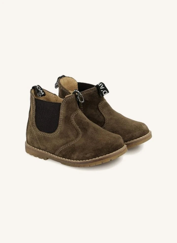 Pom d'Api - Bob Zip Velours Boots | Dark Green
