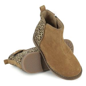 Pom d'Api - Trip Back Velvet Leopard Boots | Beige