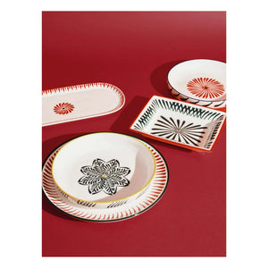 Serax - Baazar Oval Serving Plate, Waww La Table - Set of 2 | Red