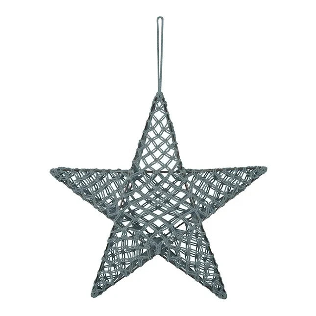 Numero 74 - Macrame star lamp | Ice Blue S032