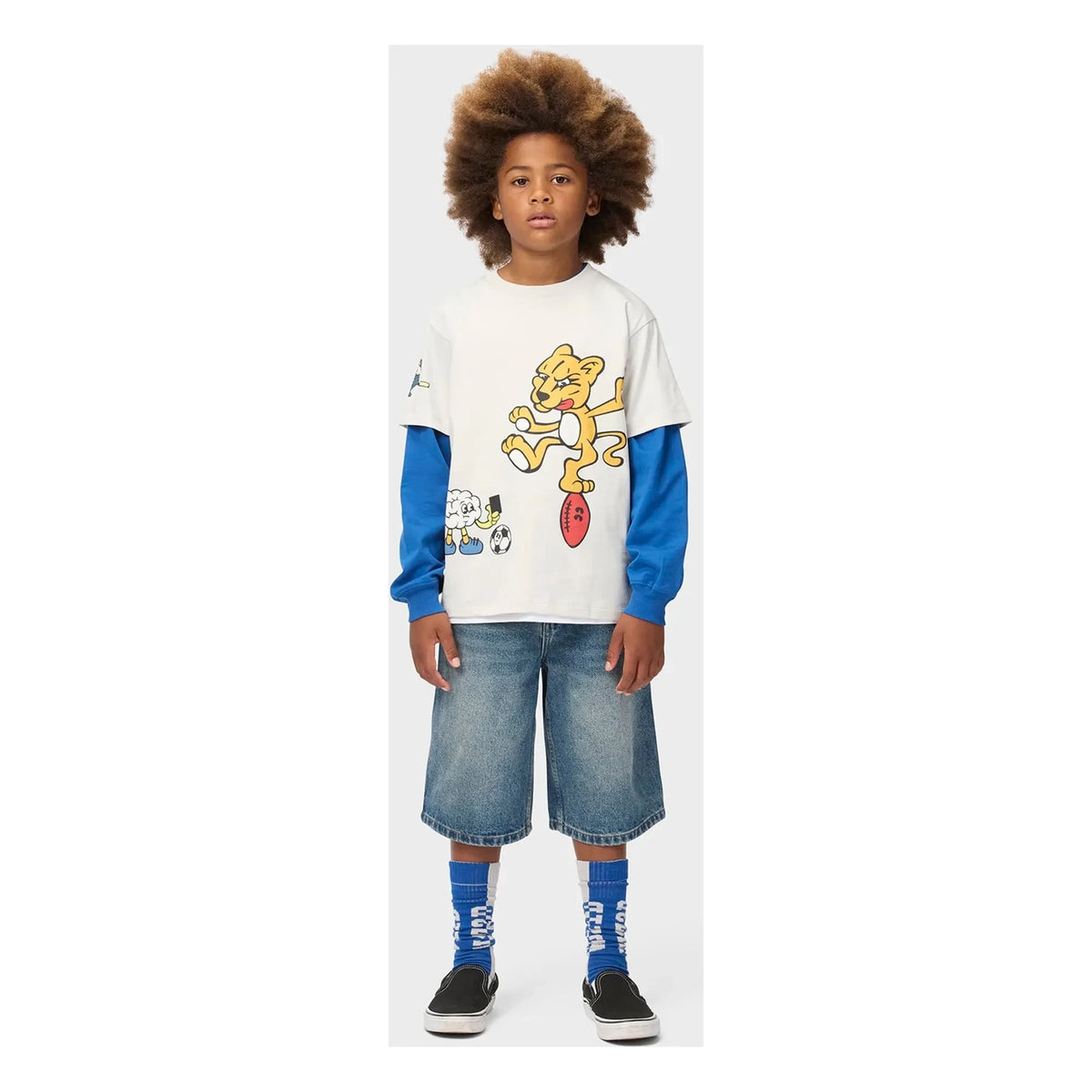 Molo - Alphie Denim Organic Cotton Bermuda Shorts | Blue