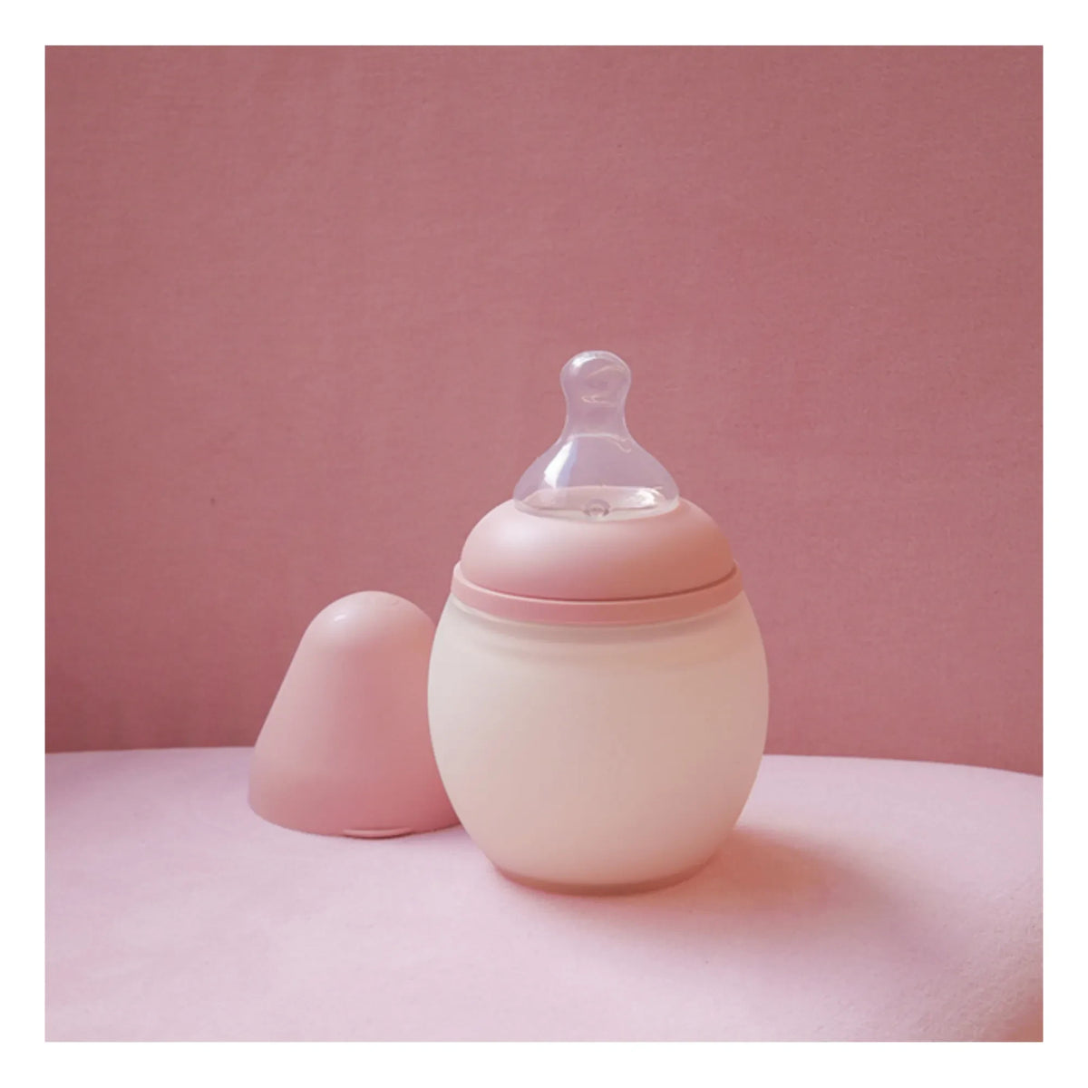 Elhée - Orthodontic Pacifier Medical Silicone Bottle | Blush