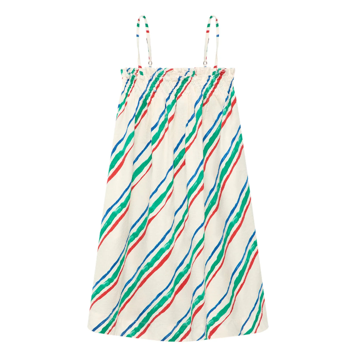 True Artist - Sonya Striped Seersucker Dress | Ecru