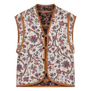 Louise Misha - Nelina Bluebell Grove Reversible Jacket - Women's Collection | Noir/Blanc