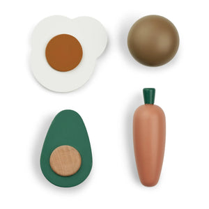 Liewood - Wooden Vegetables - Set of 4 | Green