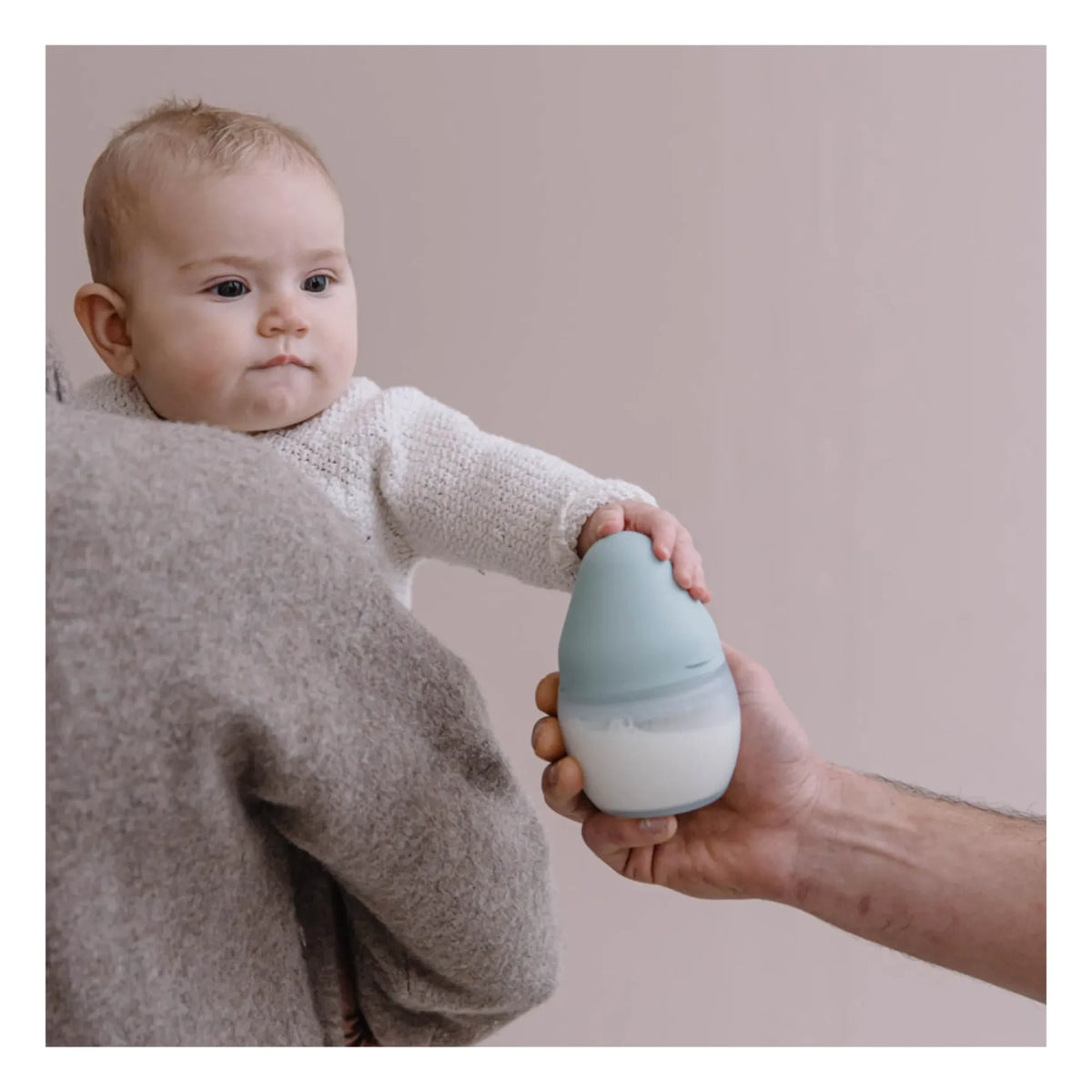 Elhée - Orthodontic Pacifier Medical Silicone Bottle | Mint Green