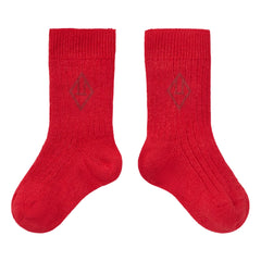 The Animals Observatory - Baby Snail Socks | Red