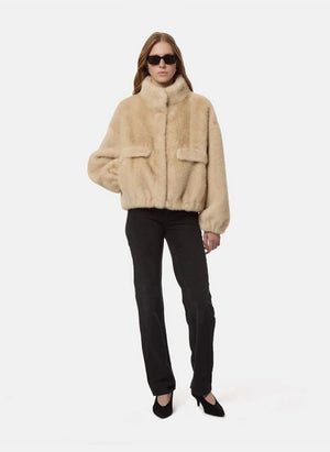 Apparis - Iris Sheared Mink Bomber Jacket