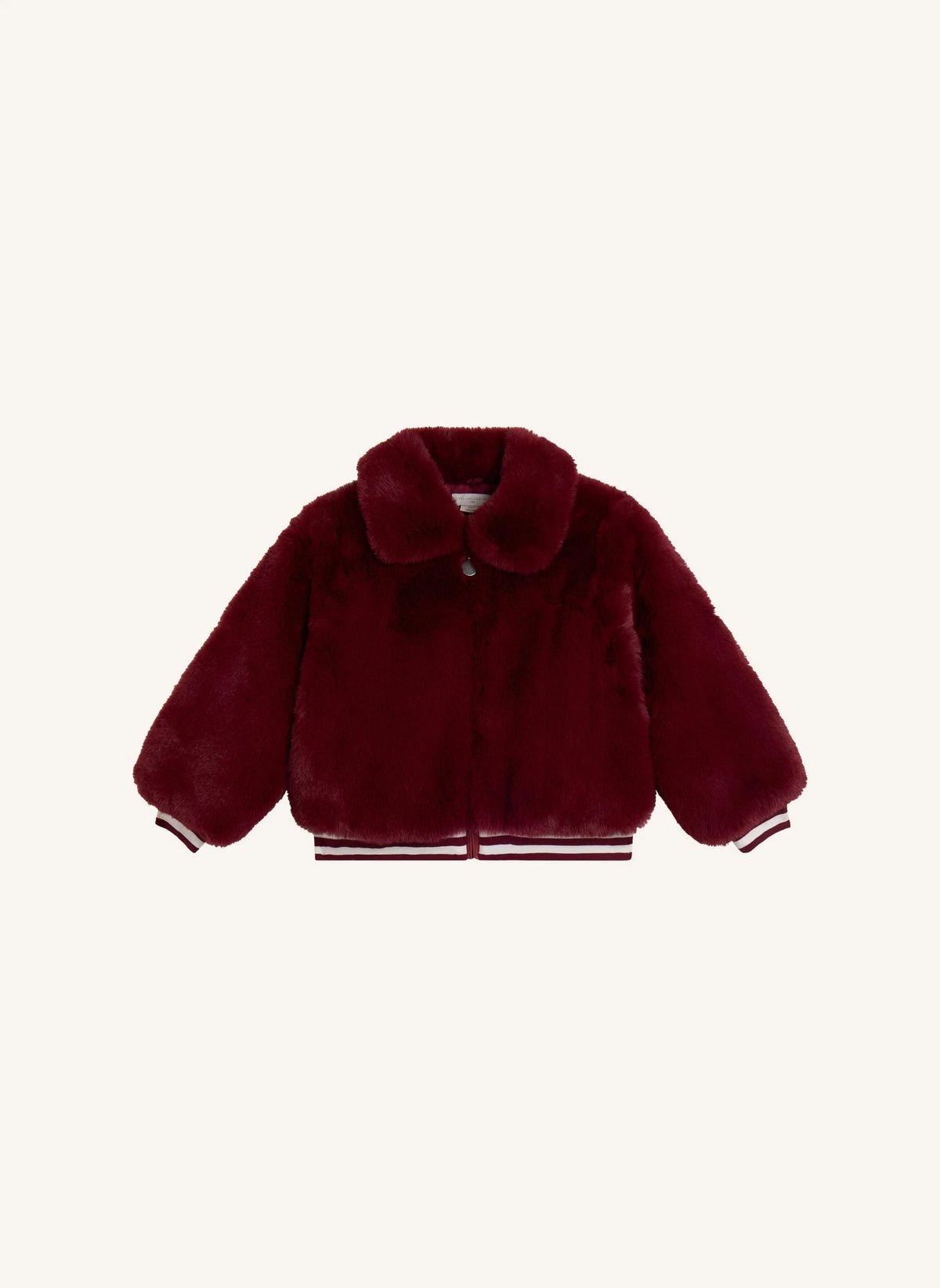 Stella McCartney Kids - Faux-Fur Jacket | Dark Red