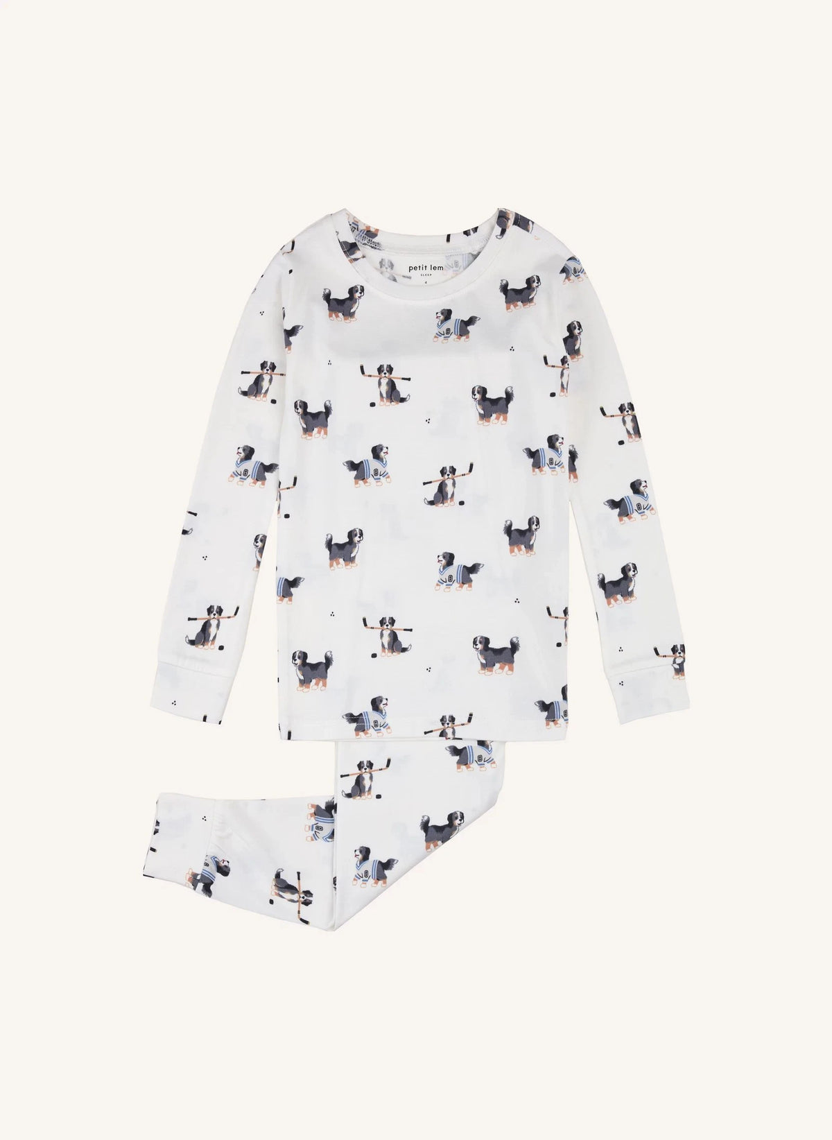 Petit Lem - Modal and Organic Cotton Dog Pajamas | Ecru