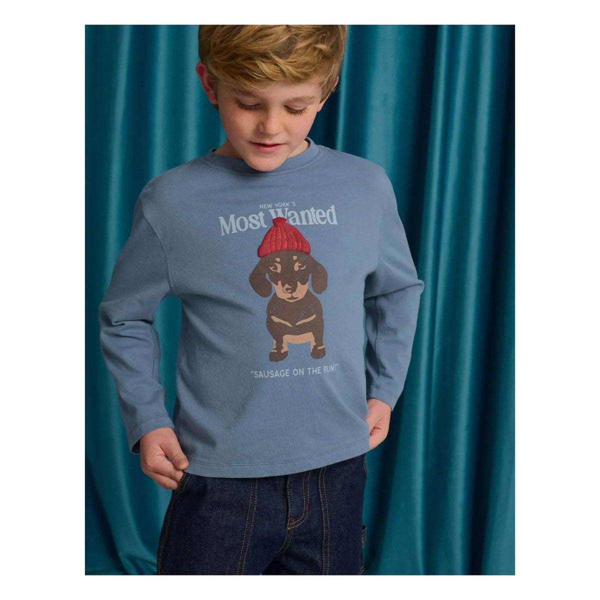 Gingersnaps - Myron Most Wanted T-shirt | Blue