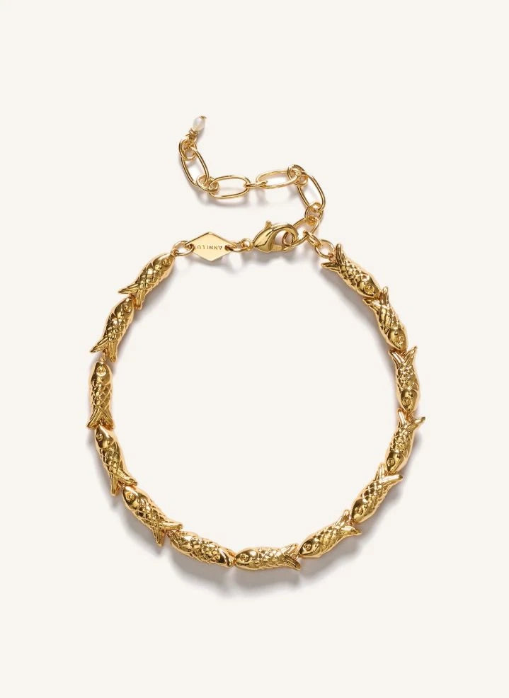 Anni Lu - Fish Figure Bracelet | Gold