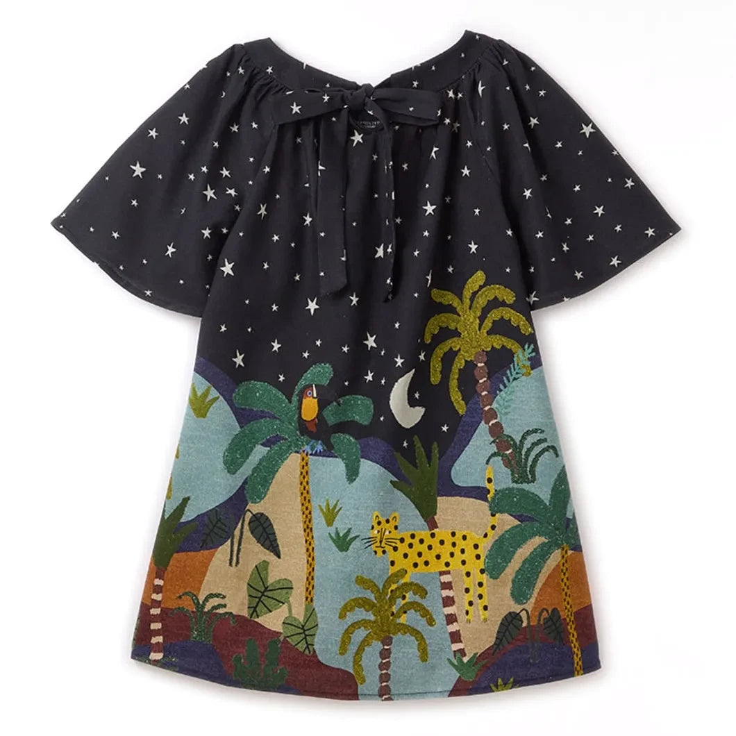 Fabula - Nuit Forêt Dress | Black