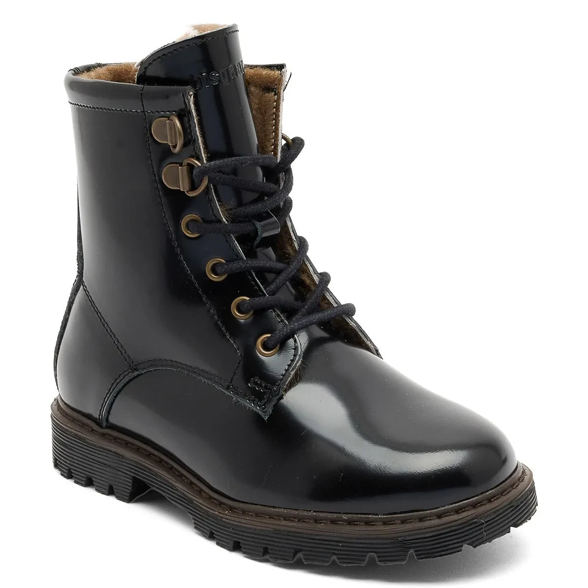 bisgaard - Maia Lamb Patent Leather Boots | Black