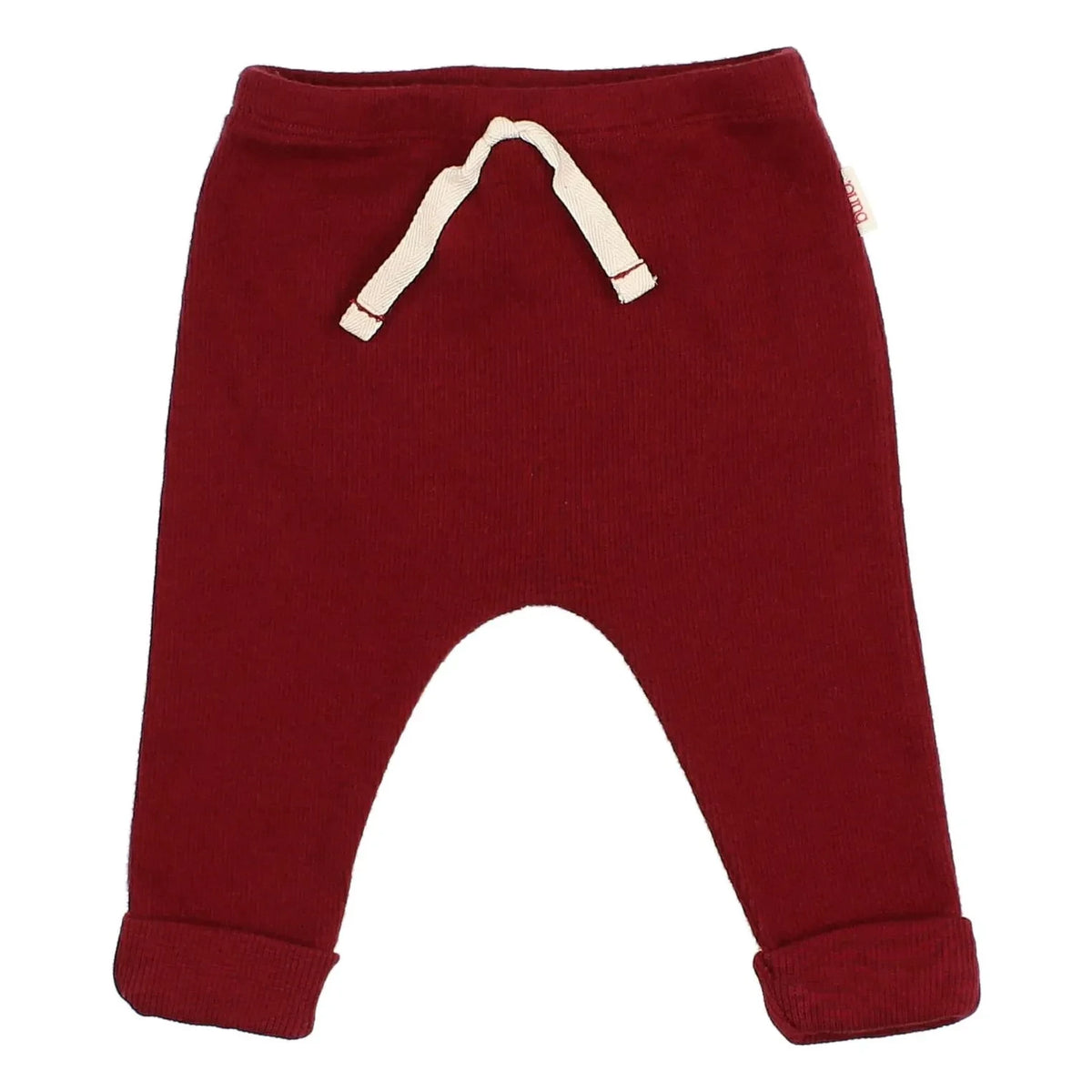 Búho - Ribbed Ankle Pants | Burgundy