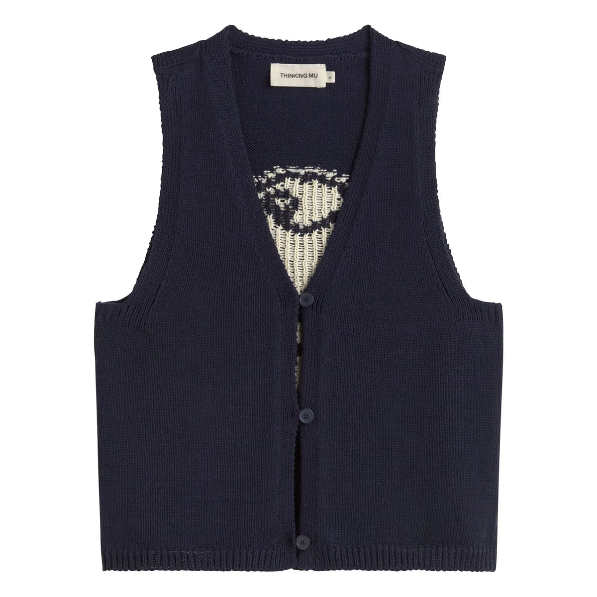 Thinking Mu - Rob Fish Organic Cotton Jacket | Navy Blue