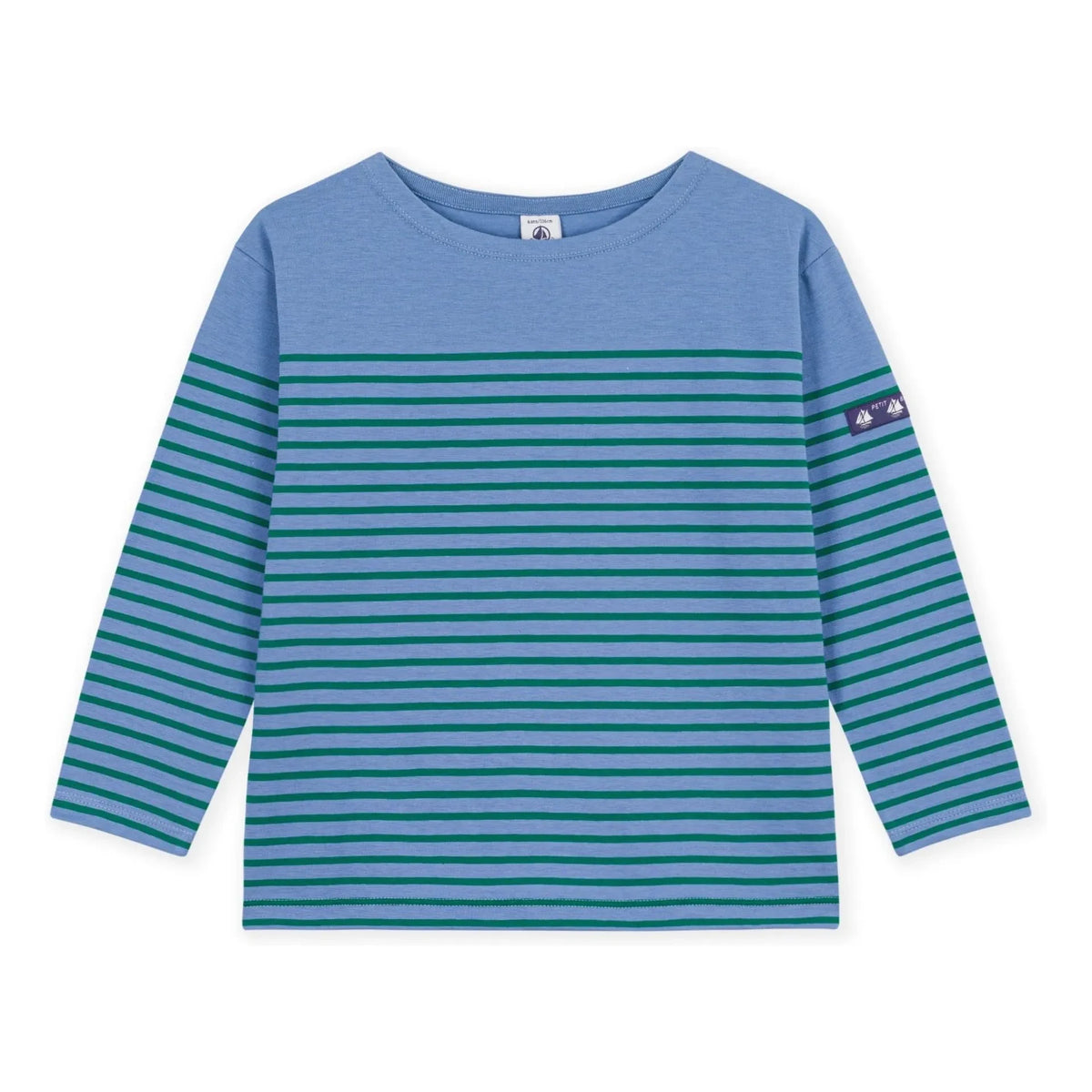 Petit Bateau - Plain Marinière T-Shirt Organic Cotton | Blue