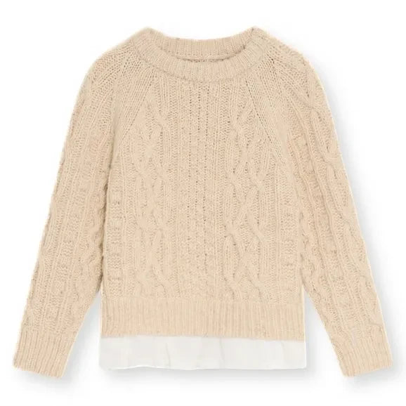 the new society - Echo Wool Sweater | Beige