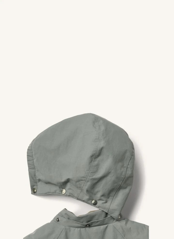 Wheat - Laffa Ski Suit Made from Recycled Fibers | Grey Blue