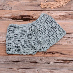 Jesminda - Knitted Lake Green Beach Shorts