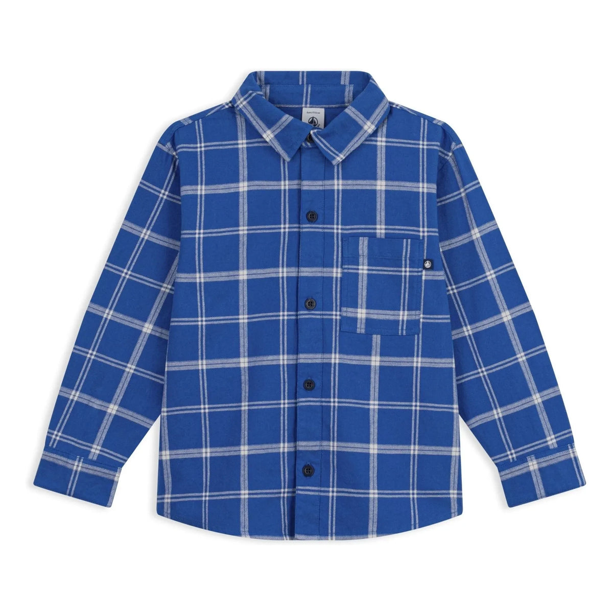 Petit Bateau - Organic Cotton Checked Shirt | Blue