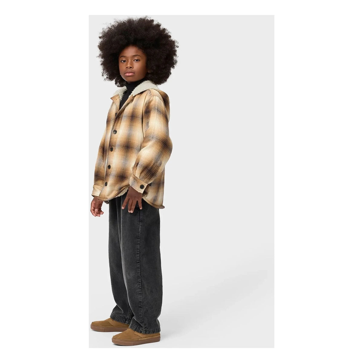 Molo - Hamelo Checked Puffer Jacket | Brown
