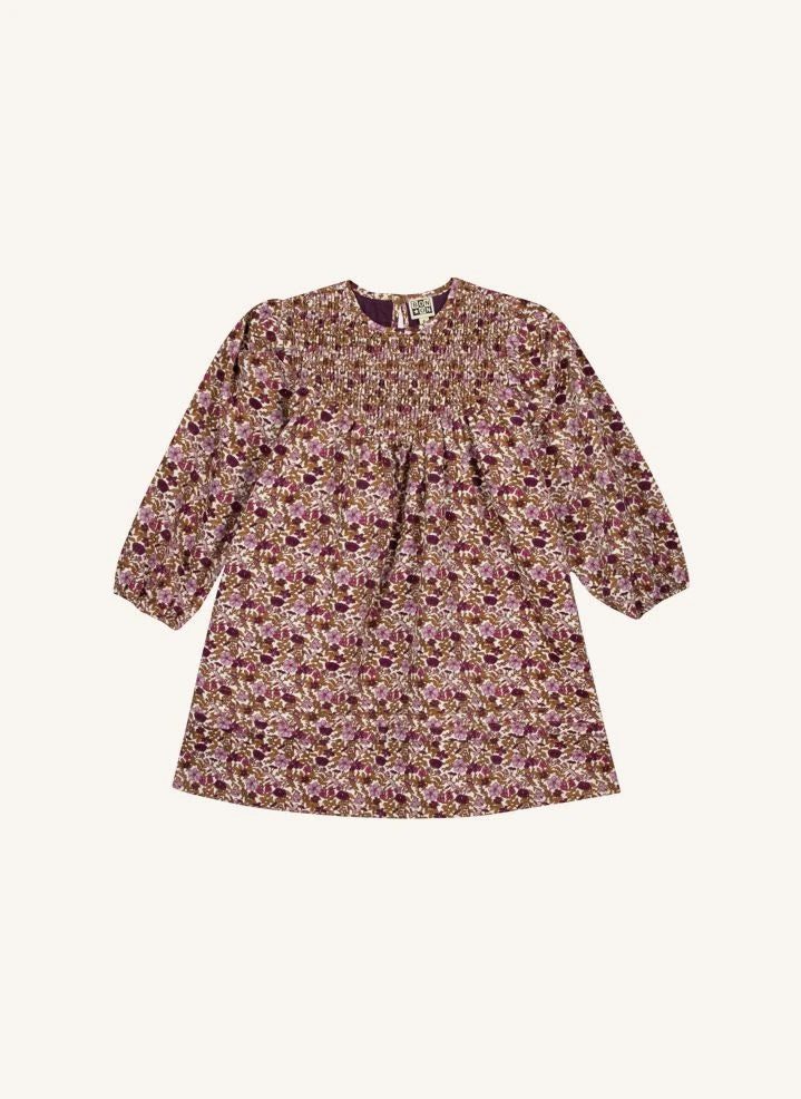 Bonton - Perle Fleurie Ruched Dress | Caramel