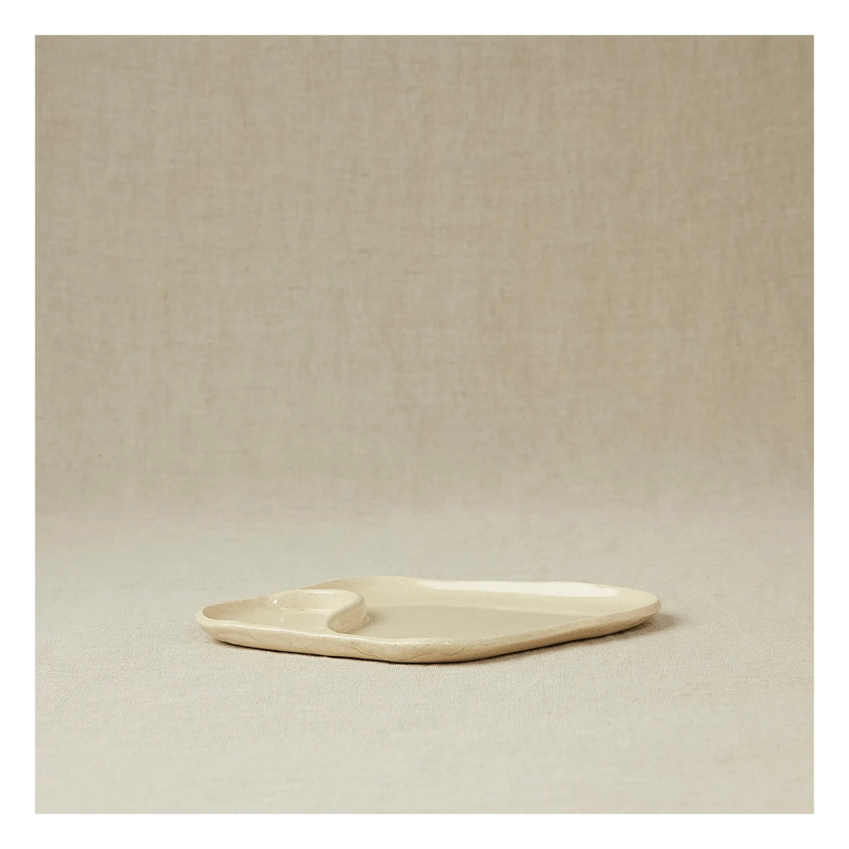 Casa Cecu - Divided Serving Plate | Cream