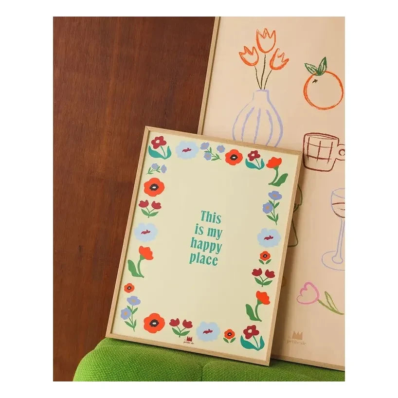 Ma petite vie - "Happy Place" Poster | Cream