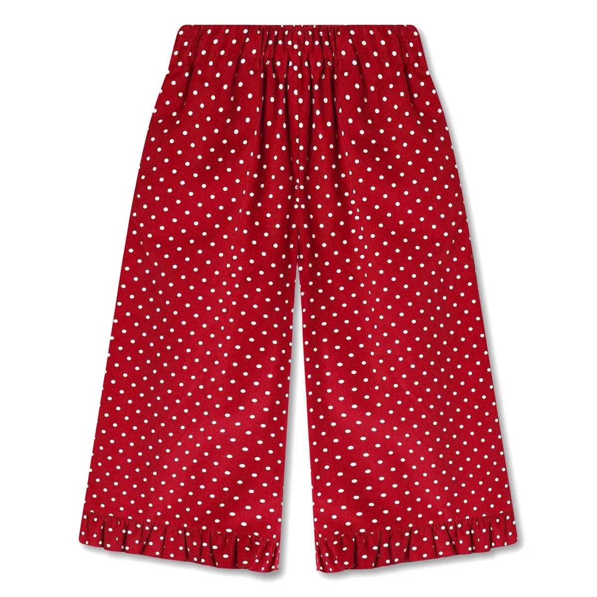 Fliink - Red Polka Dot Ruffled Dolly Pants