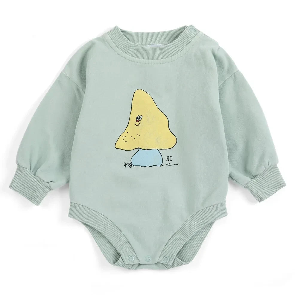 Bobo Choses - Body Sweat Mushroom Organic Cotton | Almond Green