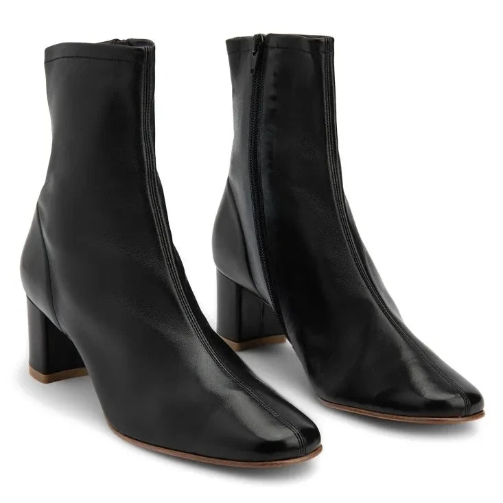 BY FAR - Sofia Leather Boot | Black