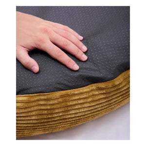 Cafide - Nuba Velvet Dog Bed | Mustard