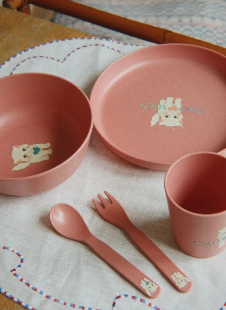 Konges Sløjd - Ciao Miao Dinner Set | Pink