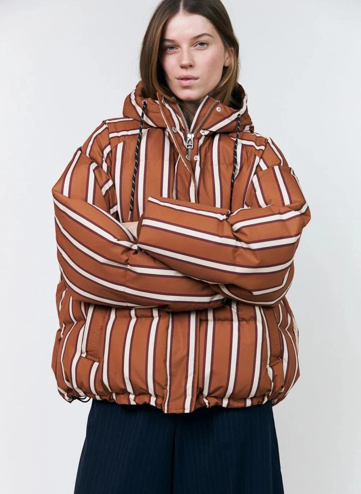Lollys Laundry - Shleby LS down jacket | Rust