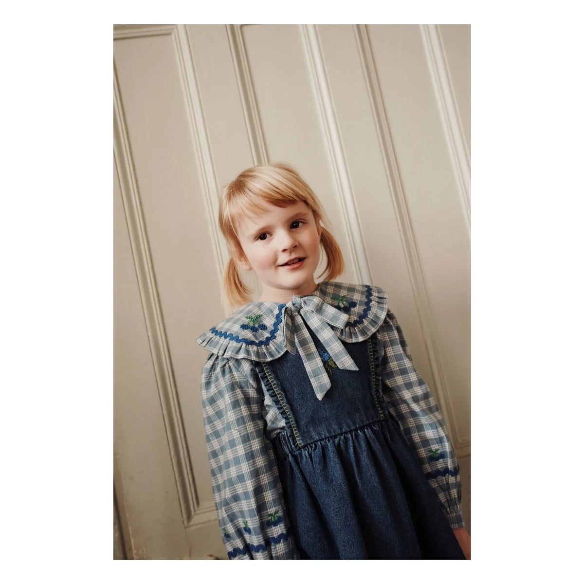 Emile et Ida - Blue Checkered Blouse