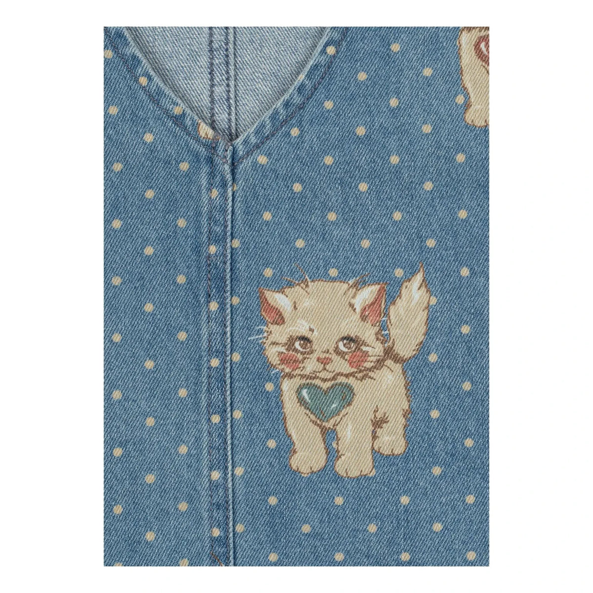 Konges Sløjd - Magot Girl's Dress, Organic Cotton Denim | Blue
