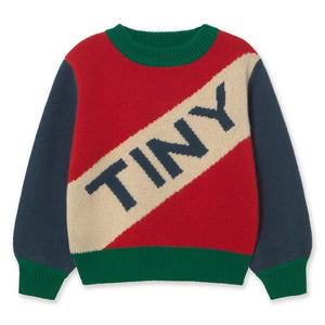 Tinycottons - Color Block Wool Sweater | Red