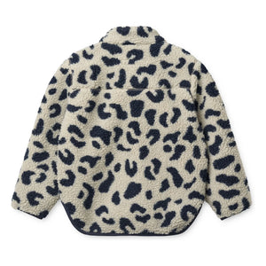 Liewood - Recycled Fiber Noam Leopard Sherpa Jacket | Beige