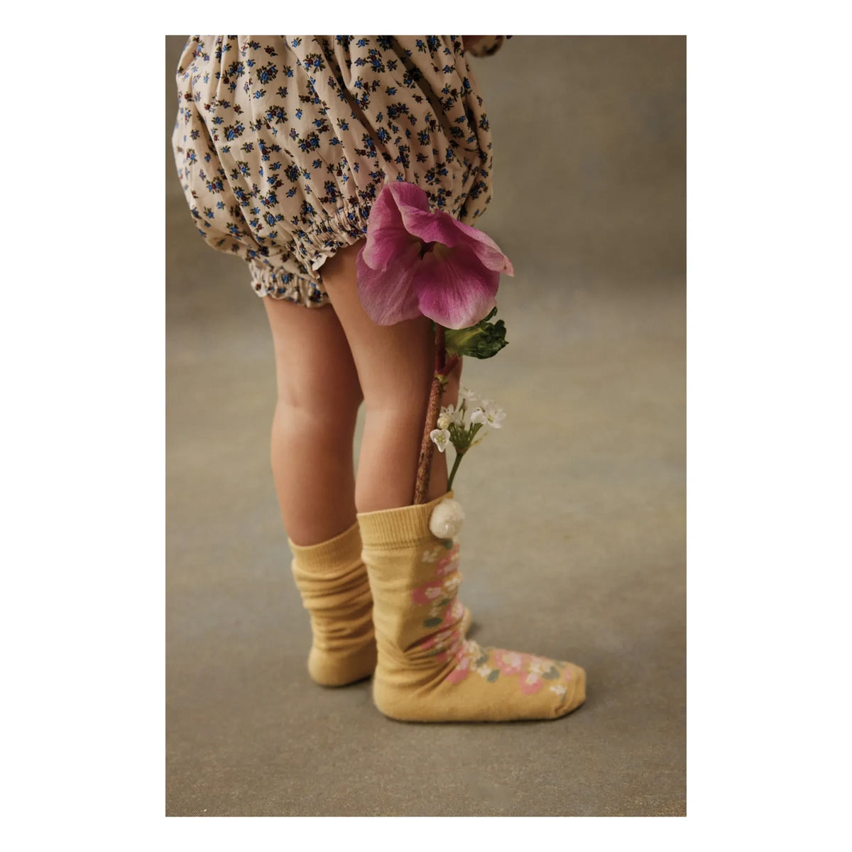 Louise Misha - Chelie Fleurie High Socks | Honey