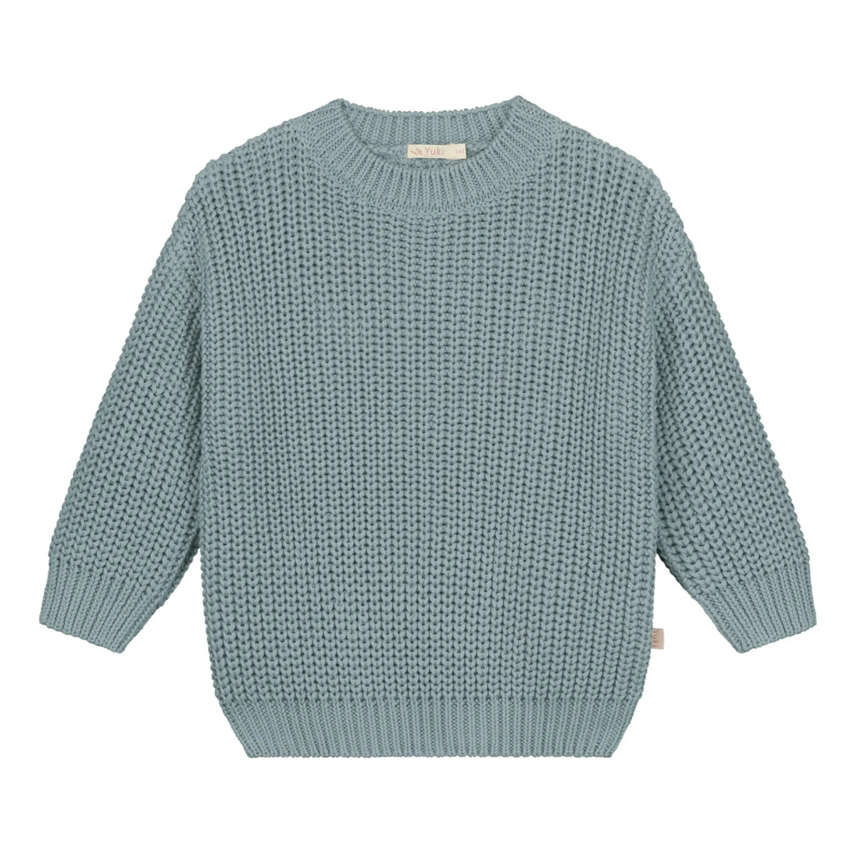 Yuki - Thick Organic Cotton Sweater | Blue