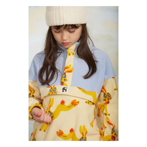 Mini Rodini - Zip Sweat Rabbits Recycled Fiber | Yellow
