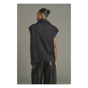 Soeur - Izumi organic cotton and silk blouse | Black