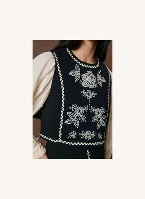 Louise Misha - Soniago Organic Cotton Top | Black