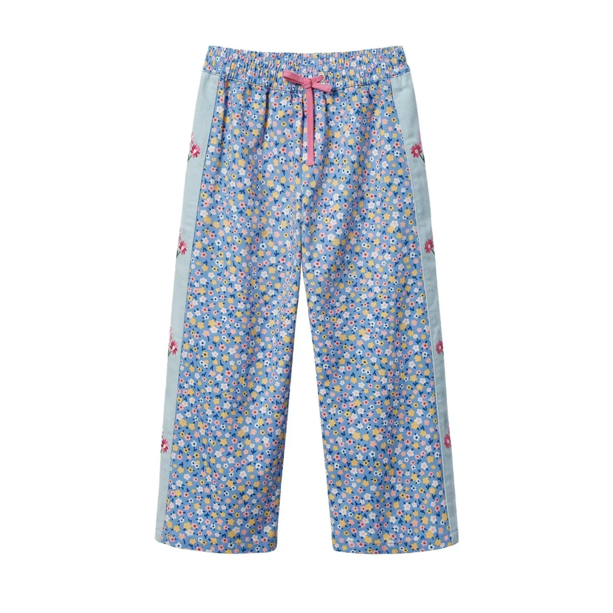 Goldie + Ace - Posy Floral Wide Leg Pants | Blue