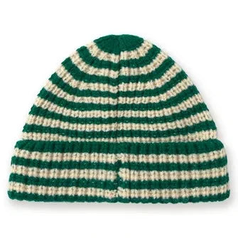 Tinycottons - Striped Wool Baby Hat | Green
