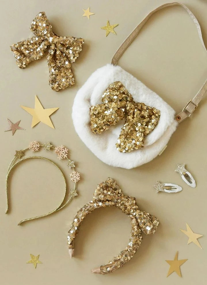 Rockahula Kids - 2 Piece Sparkly Star Hair Clip Set | White