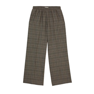 Smallable Woman - Quinn Prince of Wales Wool Jogger | Brown
