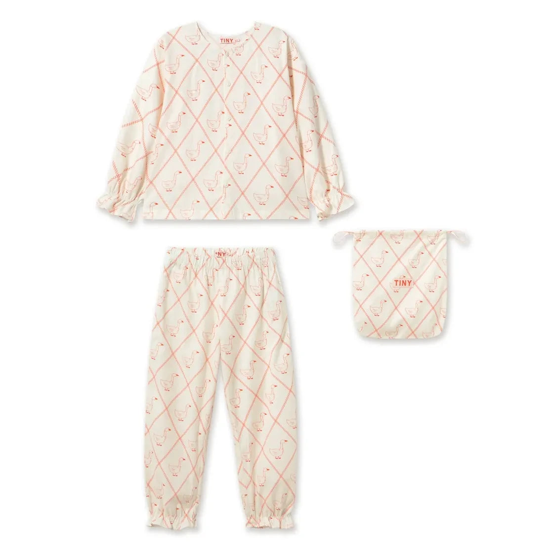 Tinycottons - "Geese" Pajama | White