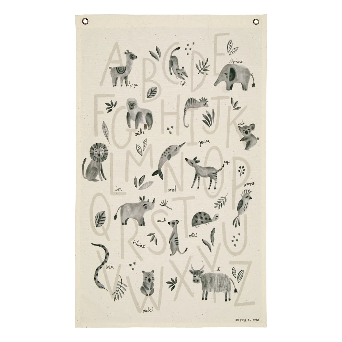 Rose in April - French Alphabet Book | Ecru